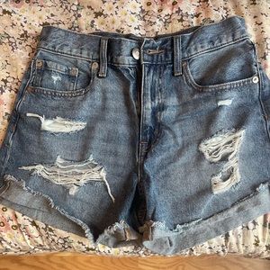 Aeropostale Mom Rise Jean Shorts